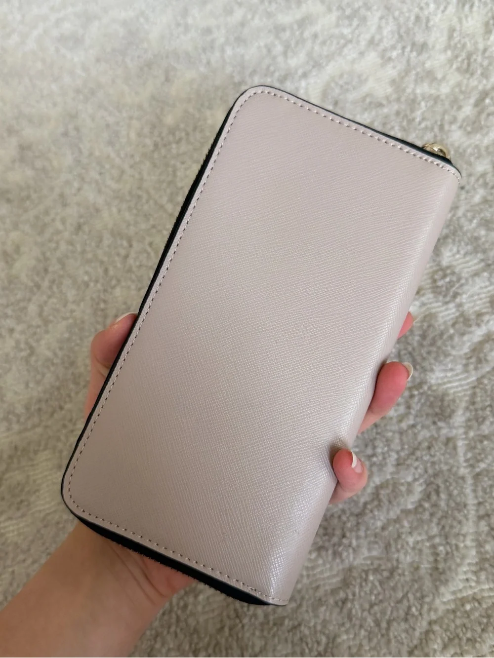 Kate Spade Black and Light Pink Leather Wallet - Brand New Without Tags